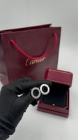 حلق كارتييه لون فضي