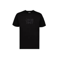 تيشيرت ديور اسود بشعار مطرز