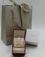 سلسال روبرتو كوين ابيض وذهبي