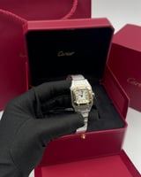 ساعة كارتييه فضي و ذهبي