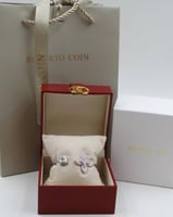 سوارة روبرتو كوين معصم وردي و فضي