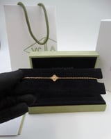 سوارة فان كليف ذهبية بكرستال ميني