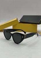 نظارة فندي أسود بشعارF