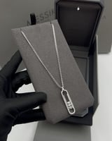 سلسال ميسيكا طويل حجم كبير لون ذهبي / فضي