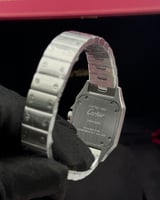 ساعة كارتييه فضي Cartier Santos