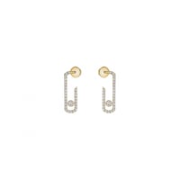 حلق ميسيكا الماس ذهبي