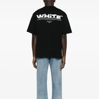 تيشيرت اوف وايت اسود بشعار شيرد