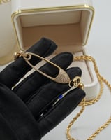 سلسال بوشرون ذهبي حجم كبير