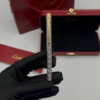 قلم كارتييه فضي و ذهبي