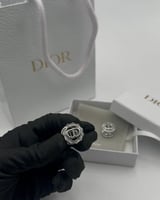 حلق ديور فضي