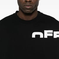 تيشيرت اوف وايت اسود بشعار شيرد