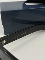 نظارة قوتشي سوداء باطراف فضيه