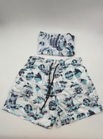 شورت فيلبريكين VILEBREQUIN أبيض وسماوي