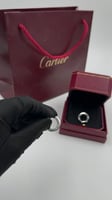 حلق كارتييه لون فضي