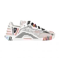 حذاء دولتشي اند قابانا D&G لون أبيض برسومات