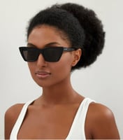 نظارة سان لوران لون أسود