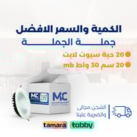 كرتون 20 حبة سبوت لايت دفن 20 سم 30 واط mb