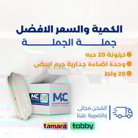 كرتون 20 حبة وحدة اضاءة جدارية جرم ابيض 30 واط