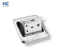 فيش أرضي 13 أمبير مع فيش شبكة مفرد دفن