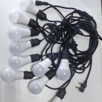 بكج الانارة عقد 10متر مع عشرة لمبات ليد 12 واط