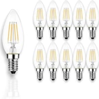 كرتون 50 حبة لمبة ثريا (بلح) شفاف 4 واط ليد