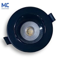 كرتون 50 حبة سبوت لايت مضاد توهج 7 سم فريم مدور اس...