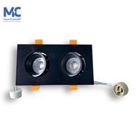 كرتون 20 حبة سبوت لايت مضاد توهج مزدوج فريم اسود ا...