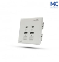 فيش 2 مخرج تايب سي مع 2 مخرج يبو اس بي TV.ON