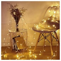 حبل زينة مضيئ ليد 10 متر شمسي 100 لمبة