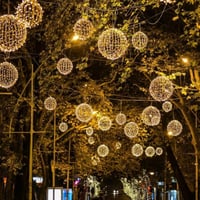 إضاءة حدائق كرات مضيئة