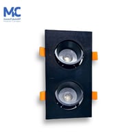 كرتون 20 حبة سبوت لايت مضاد توهج مزدوج فريم اسود ا...