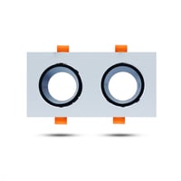 قاعدة سبوت لايت مزدوج مضاد توهج مستطيل متحرك