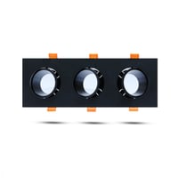 قاعدة سبوت لايت ثلاثي مضاد توهج مستطيل متحرك