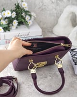 شنطة كتف/كروس ماركة لوف موسكينو - عنابي