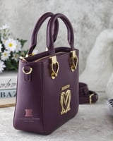 شنطة كتف/كروس ماركة لوف موسكينو - عنابي