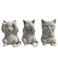 ديكور القطط الثلاث