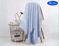 منشفة لوكس قطن مقاس 90*150، لون أزرق ، جودة عالية...