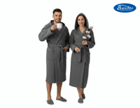 روب حمام قطن طبيعي فاخر بامتصاص عالي للماء مع قبعة...