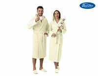 روب حمام قطن طبيعي فاخر بامتصاص عالي للماء مع قبعة...