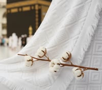 ثوب احرام ملكي قطن 100% مغاط