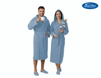 روب حمام قطن طبيعي فاخر بامتصاص عالي للماء مع قبعة...