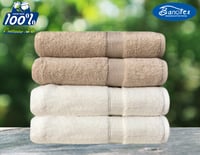 مجموعة مناشف قطن 4 قطعه مقاس 50*100
