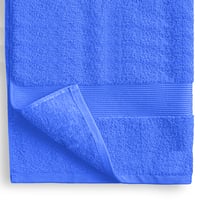 منشفة لوكس قطن مقاس 90*150، لون أزرق ، جودة عالية...