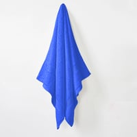 منشفة لوكس قطن مقاس 90*150، لون أزرق ، جودة عالية...