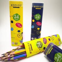 الوان خشبية , 24 لون ,شكل مثلث EDDICO