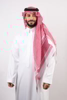 شماغ ملكي خاص أحمر غامق بصمة