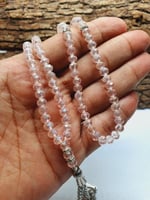 سبحه حجر الكوارتز عدد 99 خرزه