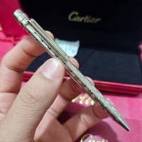 قلم رجالي فضي محفور