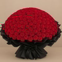 باقه ورد احمر جوري عدد 200 ورده