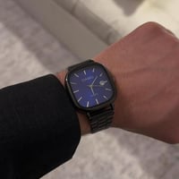 ساعة كاسيو LTP اسود مينا كحلي